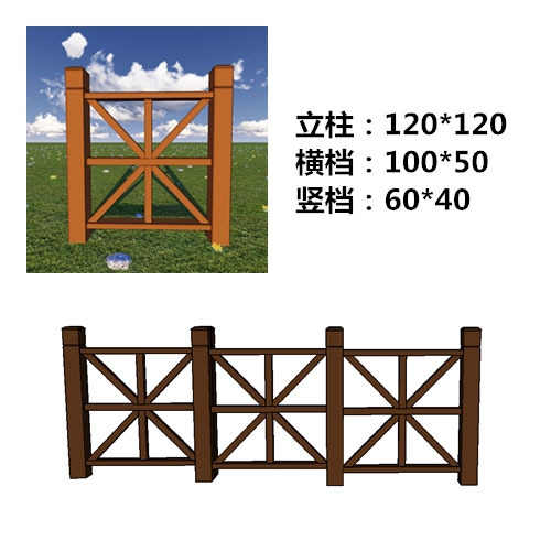 新疆塑木围栏方通|立柱|竖档|防水|防潮|不龟裂|免保养|抗紫外线