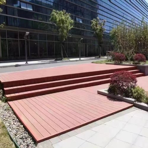 新疆木塑地板铺设|广泛适用于家装别墅休闲区新疆庭院、露台、阳台、泳池